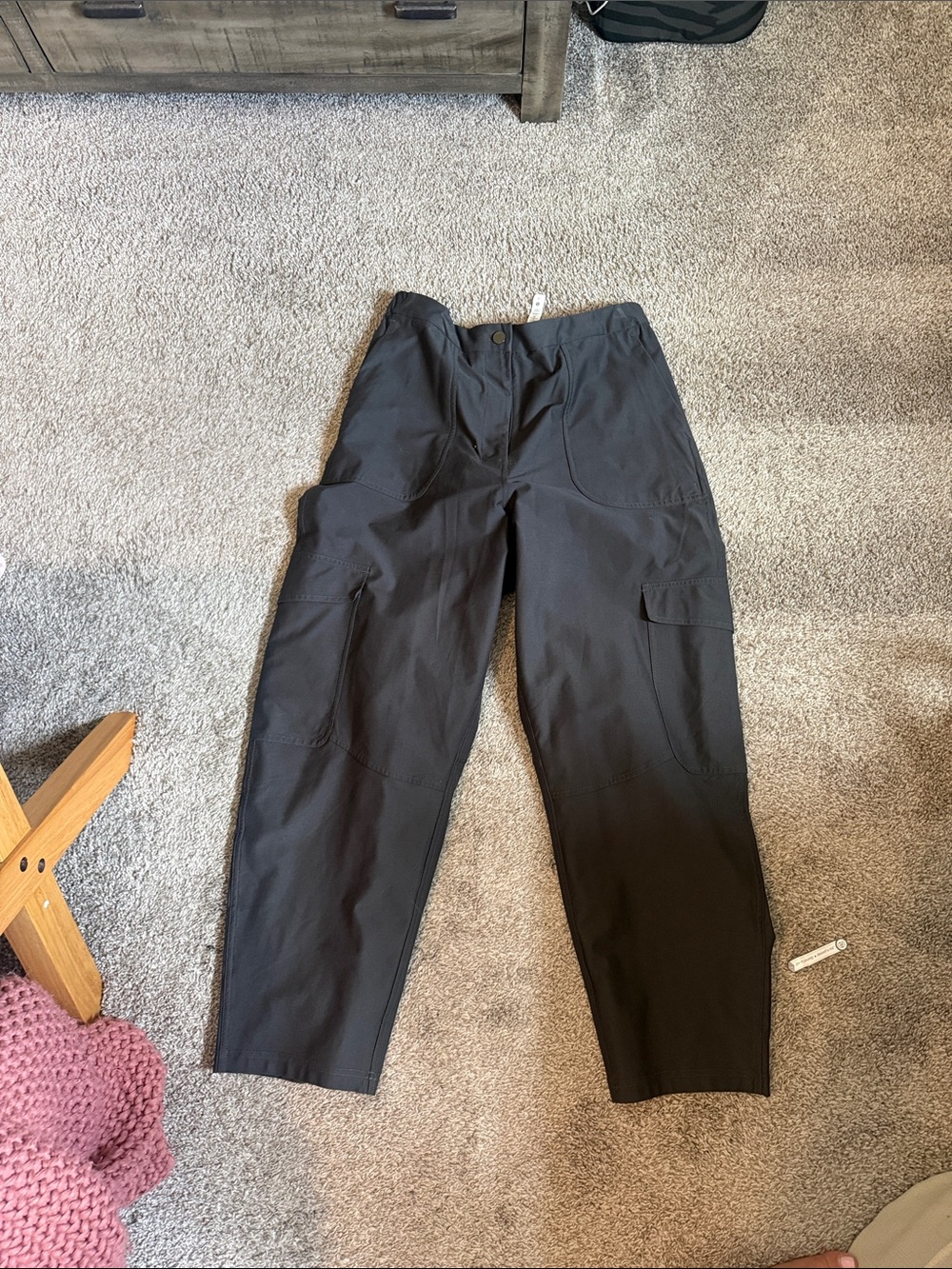Lululenon Black Cargo Pants